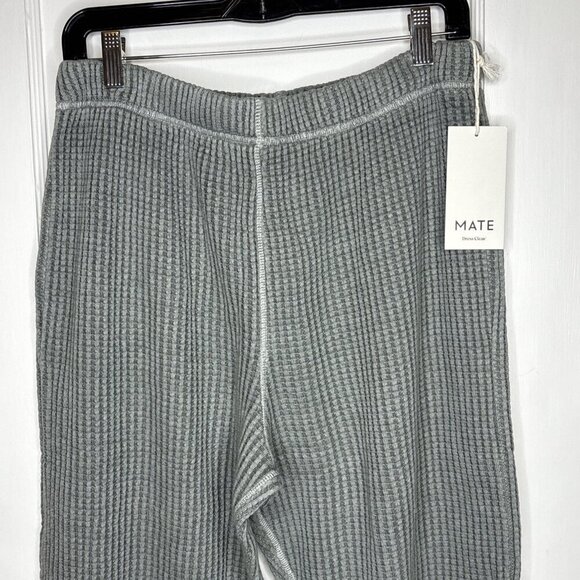 NWT MATE the Label Organic Waffle Relaxed Jogger – Forest Green – Size Large - Picture 5 of 10